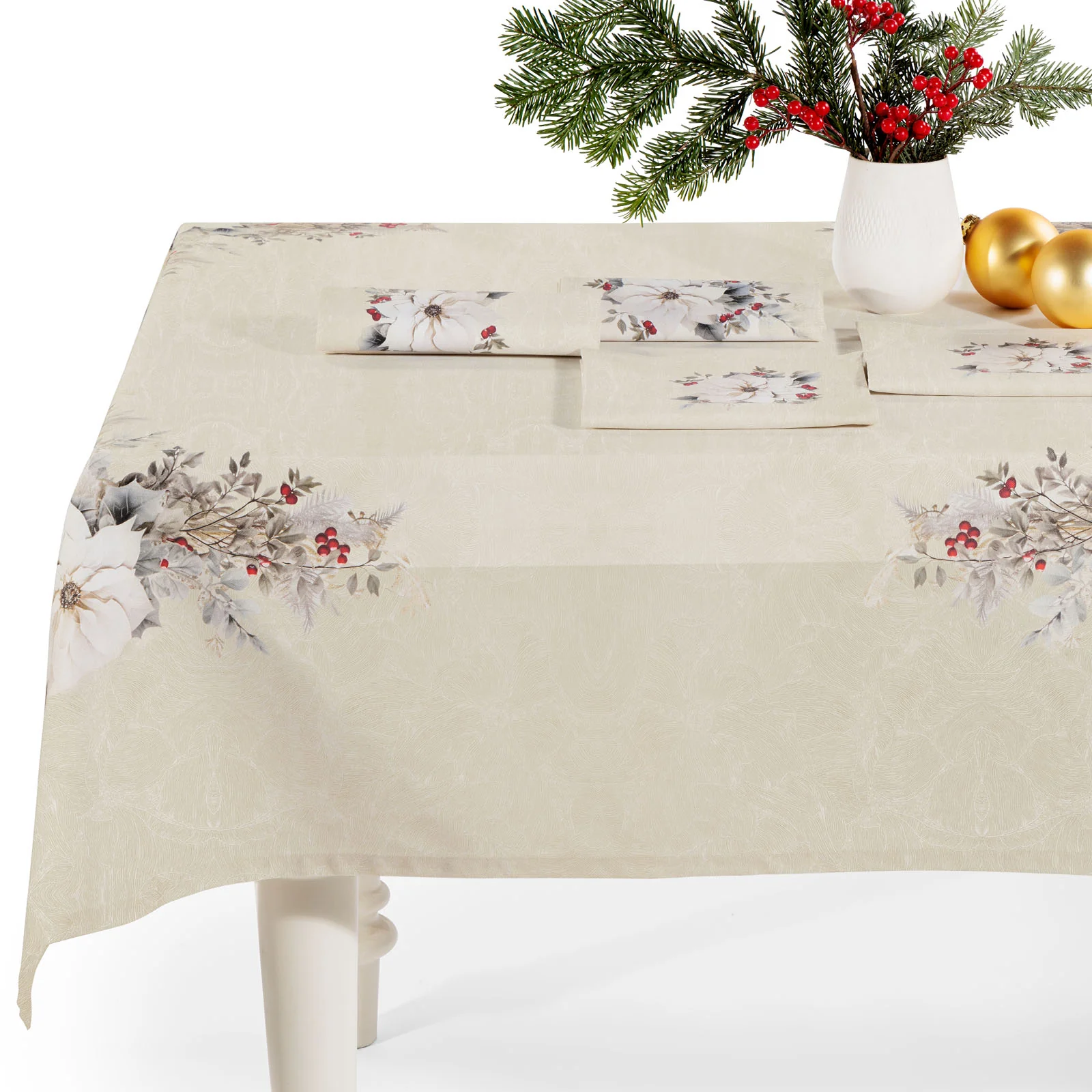 Tovaglia In Cotone Natalis Cm. 150X240 Unica Caleffi