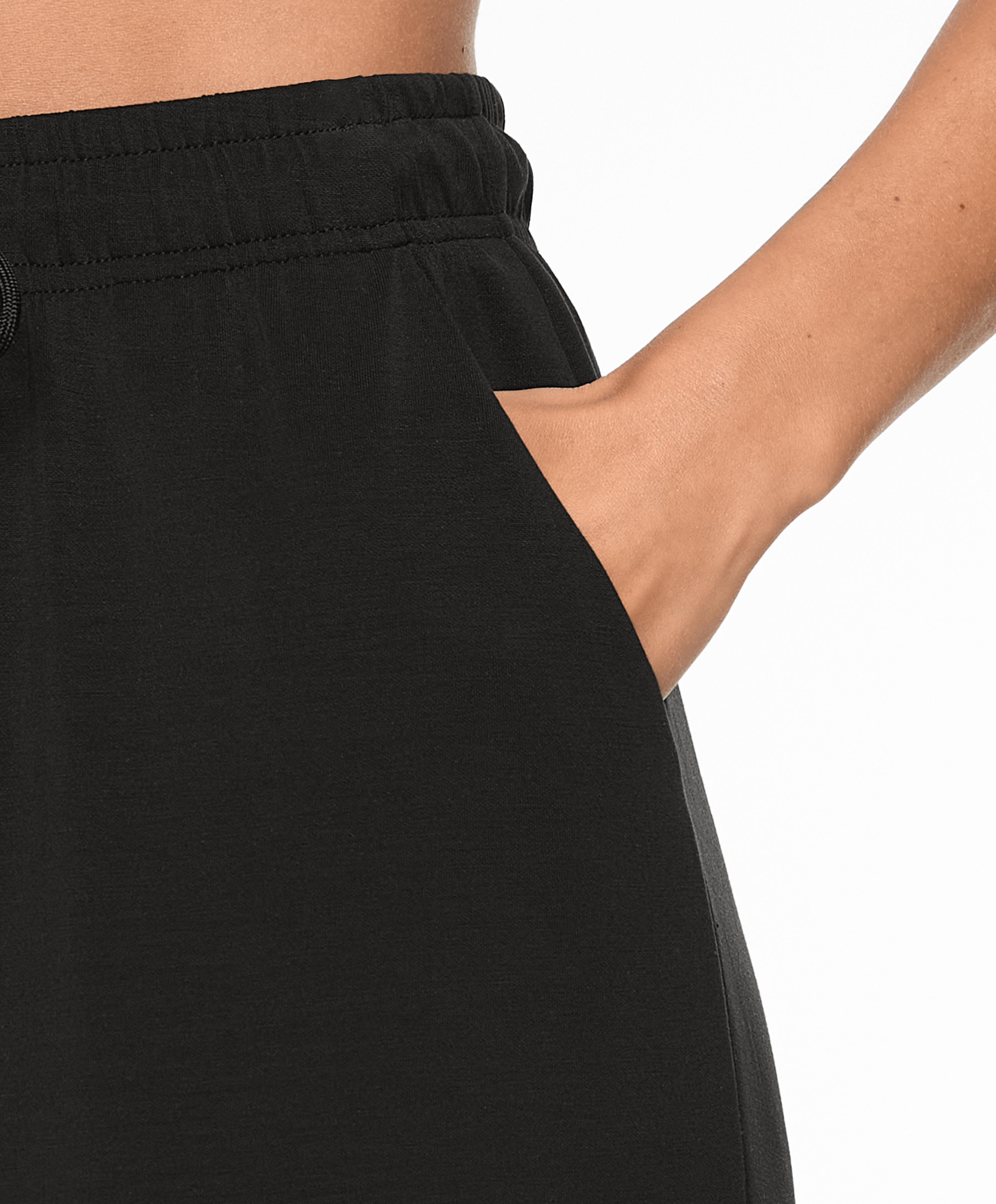 OYSHO Soft-touch wide-leg crop trousers with modal