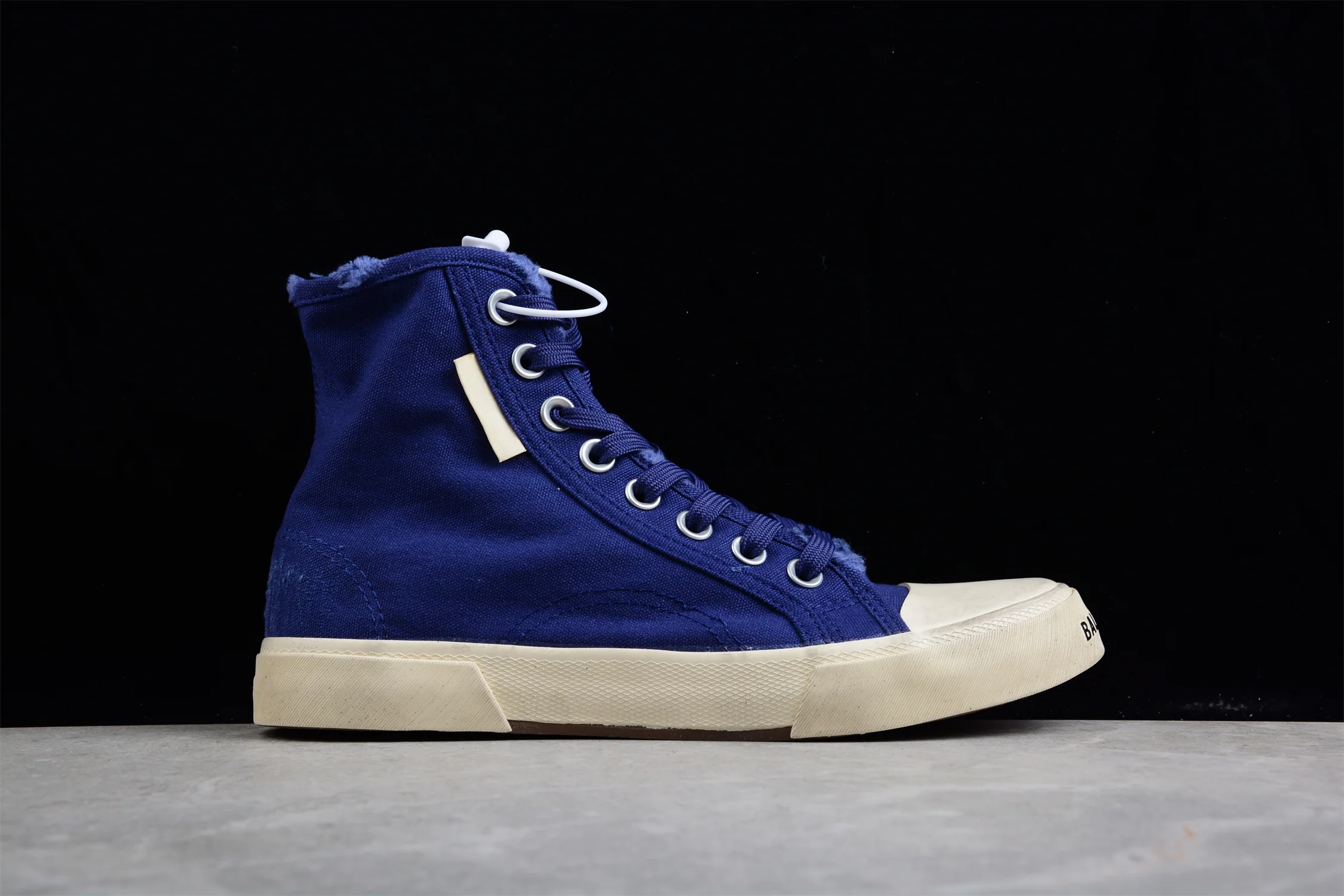 Balenciaga Paris High Top Canvas Sneakers – Blue - Sneaker Replica Workshop