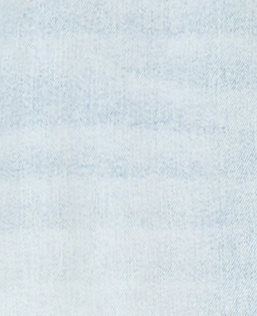 Pimkie Jean droit taille haute avec bas coupés