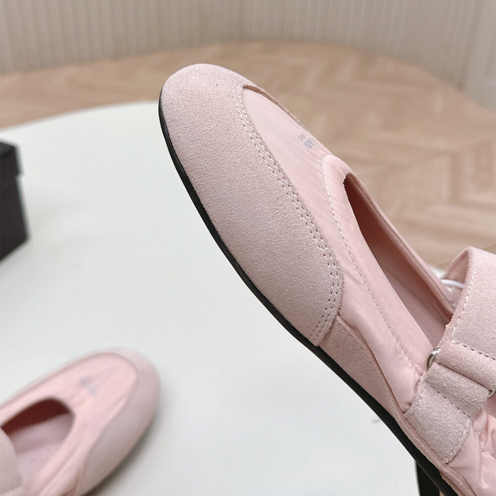 PRADA Re-Nylon and suede ballet flats - Top Club