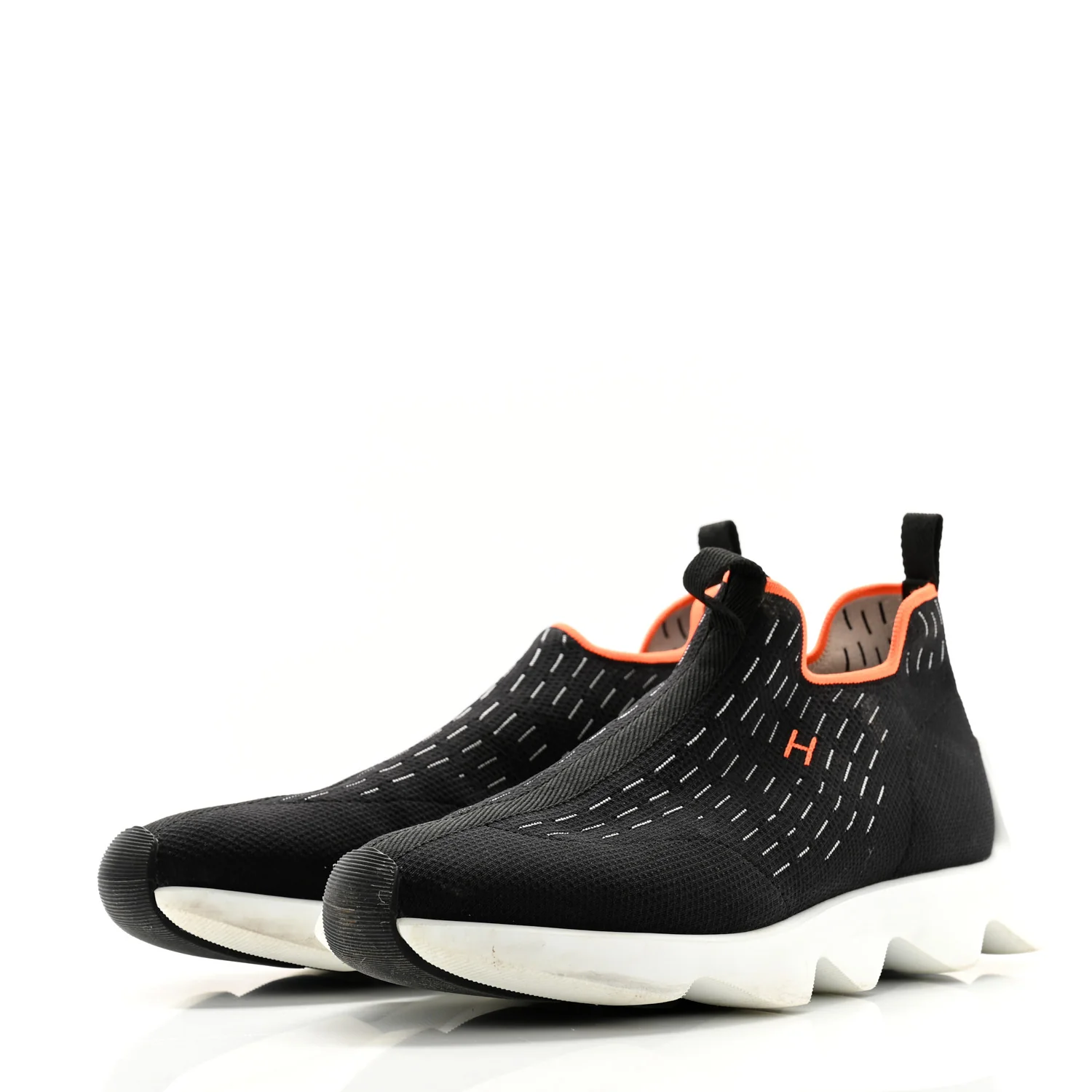 Technical Canvas Goatskin Mens Eclair Sneakers 40 Black - Top Club