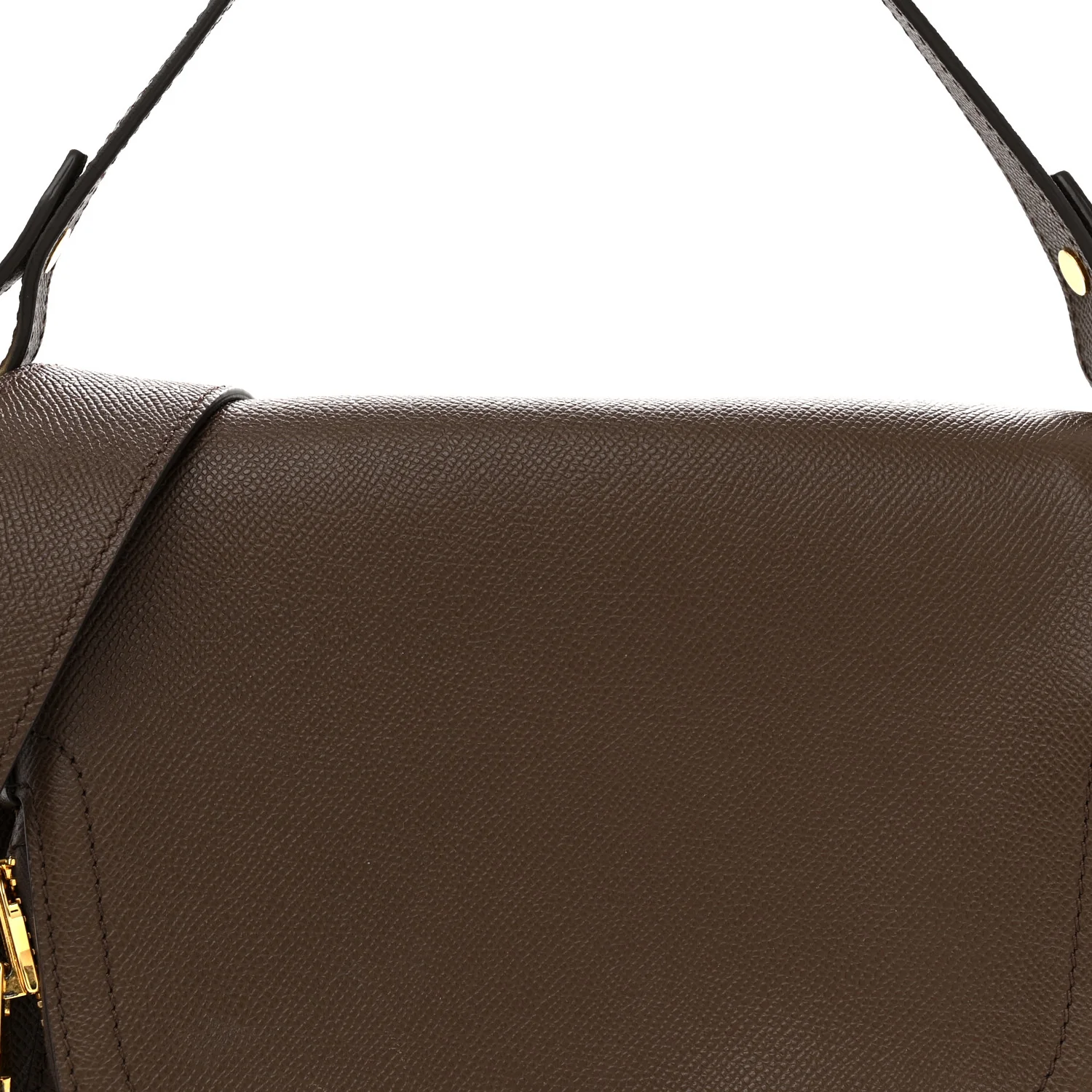 Grained Calfskin Medium Jennifer Crossbody Bag Brown - Top Club
