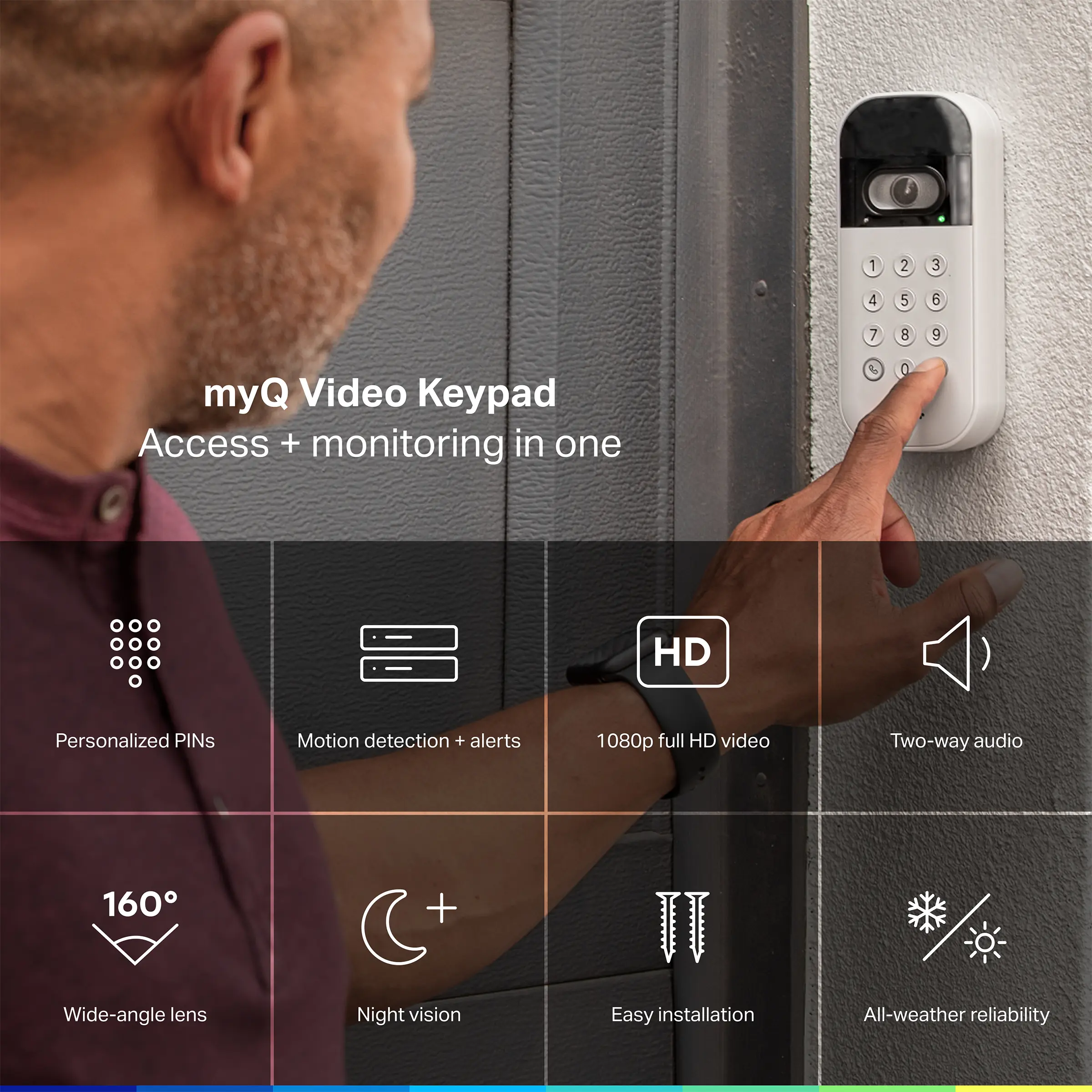 myQ Garage Video Keypad and Video Doorbell Bundle