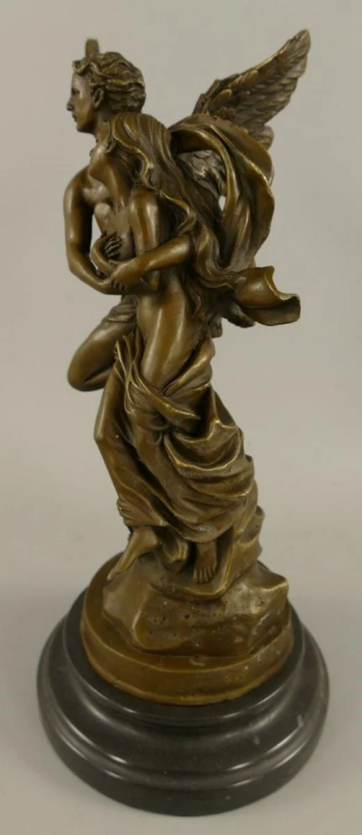 Art Nouveau bronze decorative figure Armor & Psyche bronze / black H. 31 cm