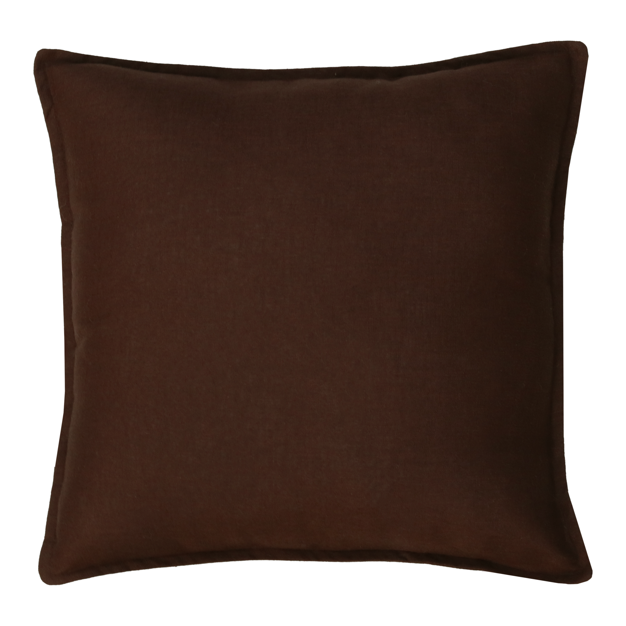Sierkussen grof linnen d.chocolate 48x48 cm