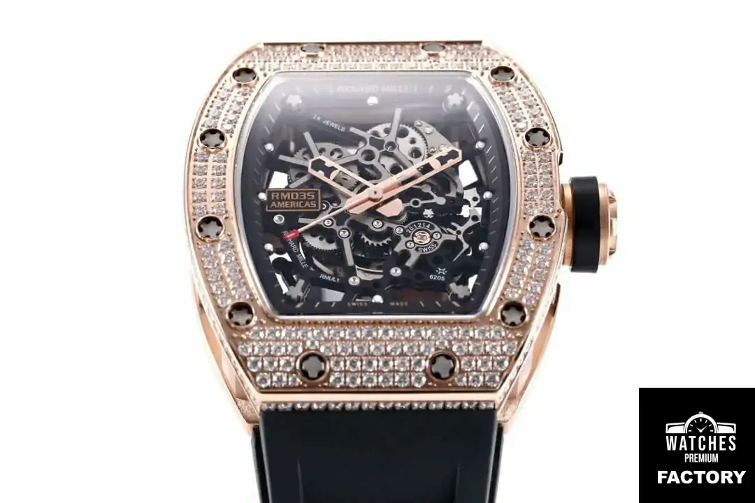 Richard Mille RM035 Americas KV Factory Diamond-Set Bezel