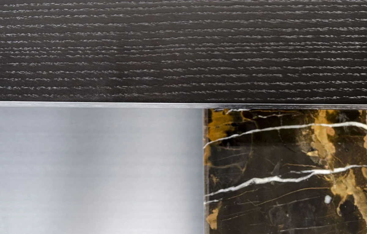 Luxury coffee table black 100 x 100 x H. 39.5 cm - designer living room table