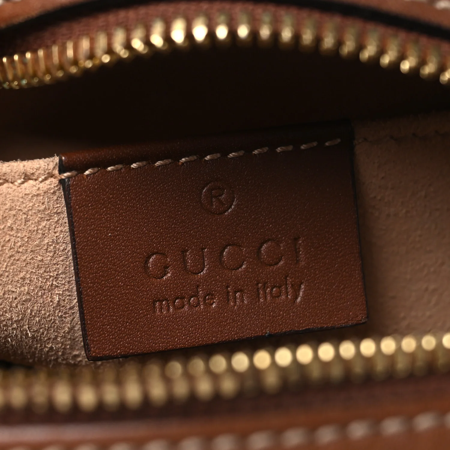 GG Supreme Monogram Bee Embroidered Mini Chain Shoulder Bag Beige Tuscany - Top Club