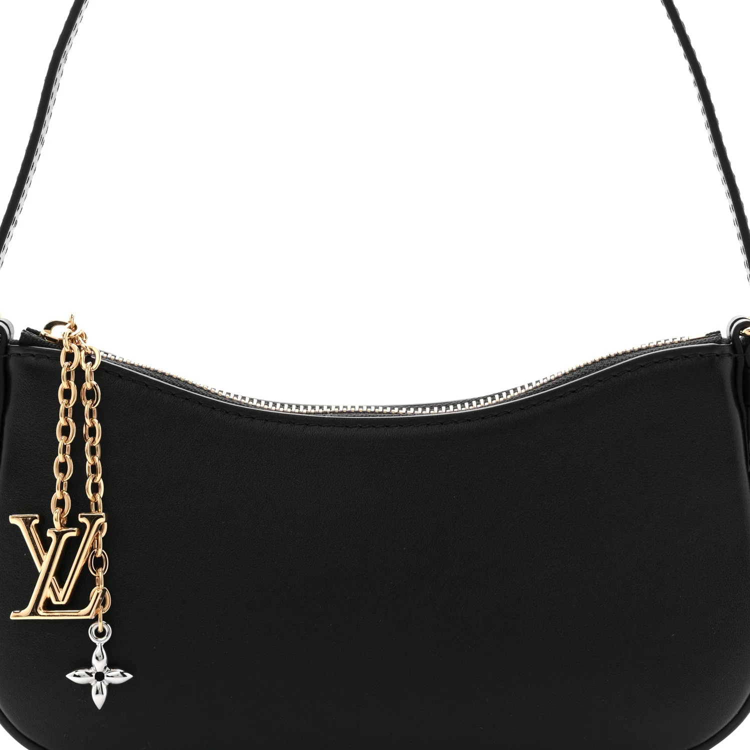 Calfskin LV Bloom Pochette  Black - Top Club