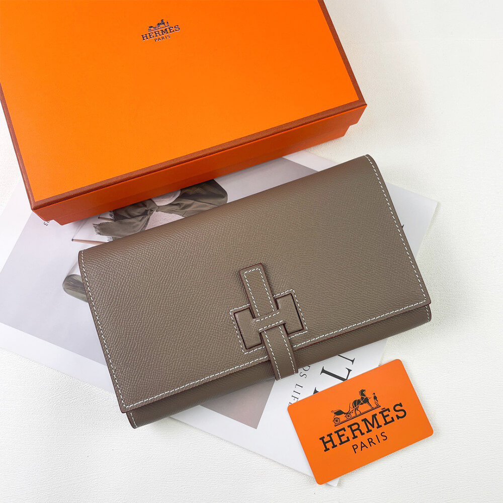 HERMES New H Passant Toutenmain wallet(HIGH-END GRADE) - Top Club