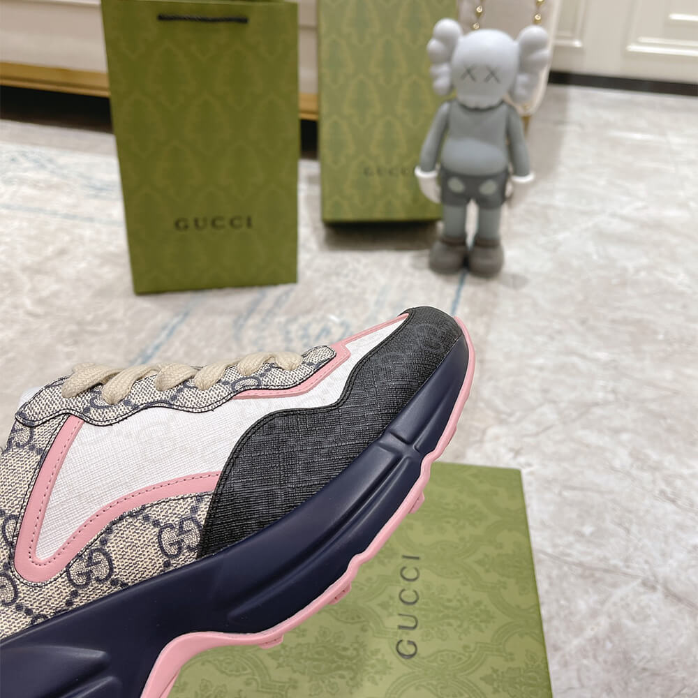 Gucci Multicolor GG Supreme Rhyton Sneaker - Top Club