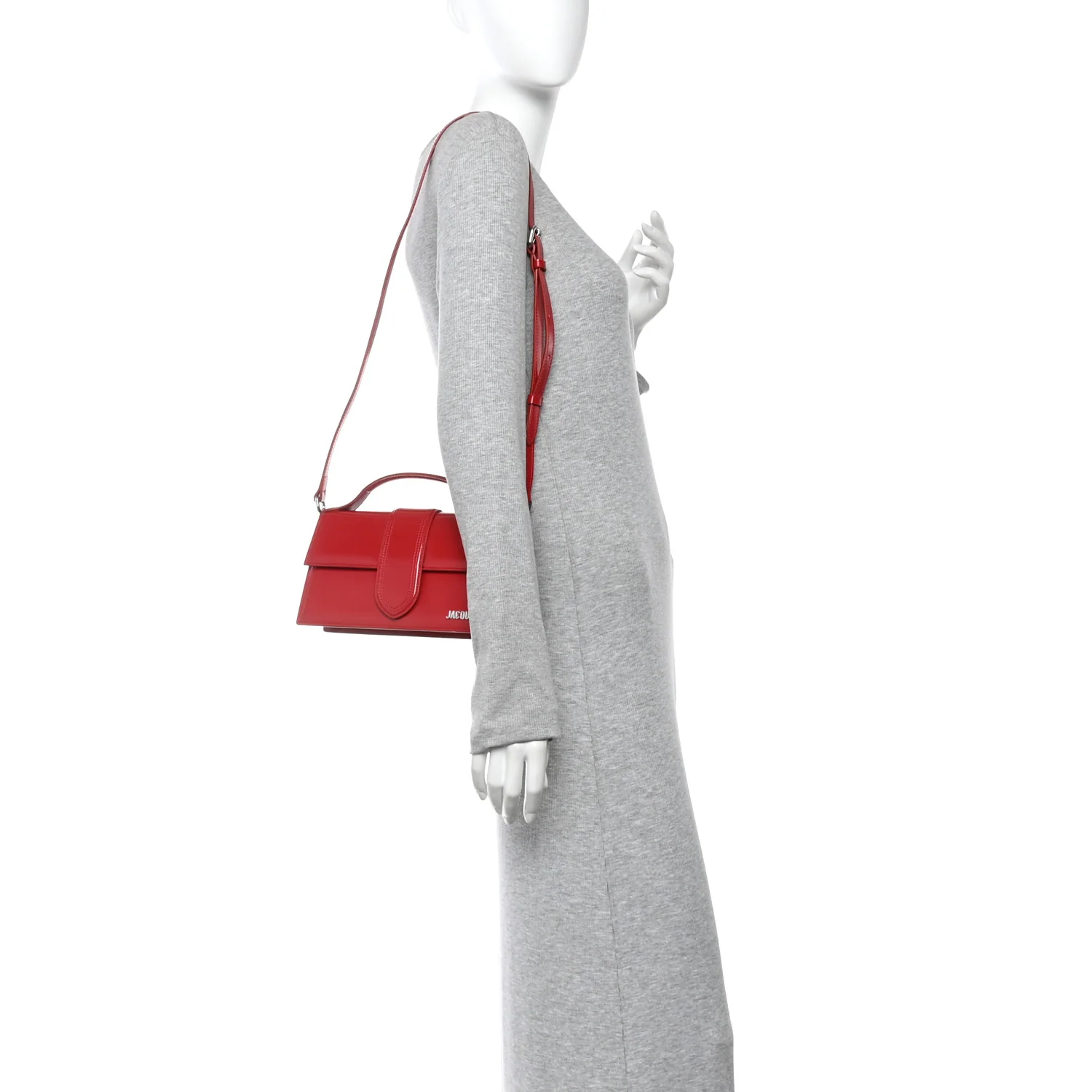 Glazed Calfskin Le Grand Bambino Red