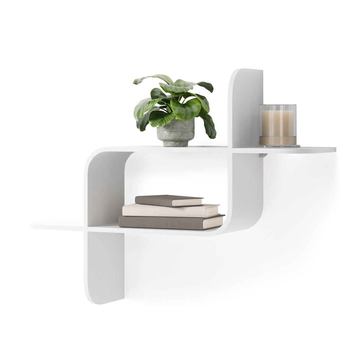 Wandplank Montage wandplank wit hout