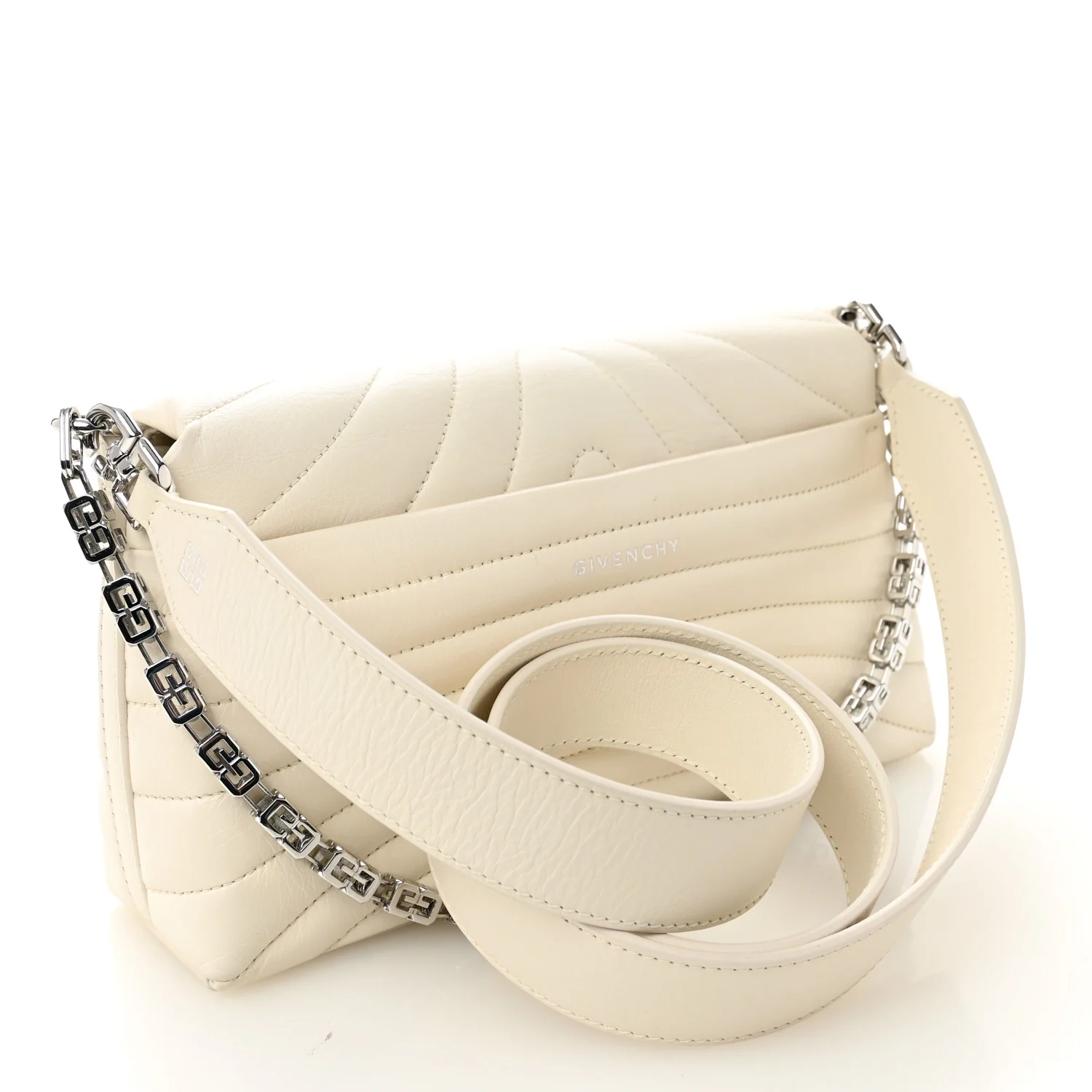 Calfskin Quilted Small 4G Shoulder Bag Ivory - Top Club