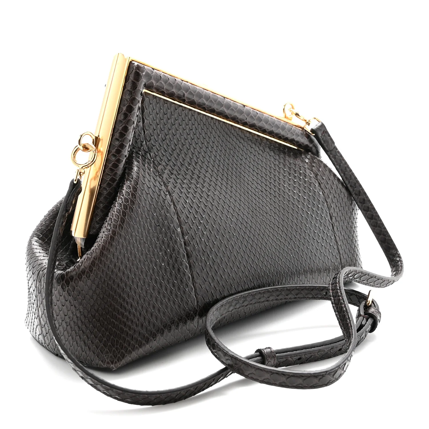 Snakeskin Small Fendi First Brown - Top Club