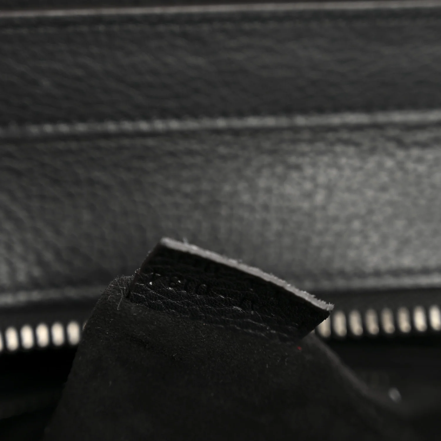 Drummed Calfskin Micro Luggage Black - Top Club