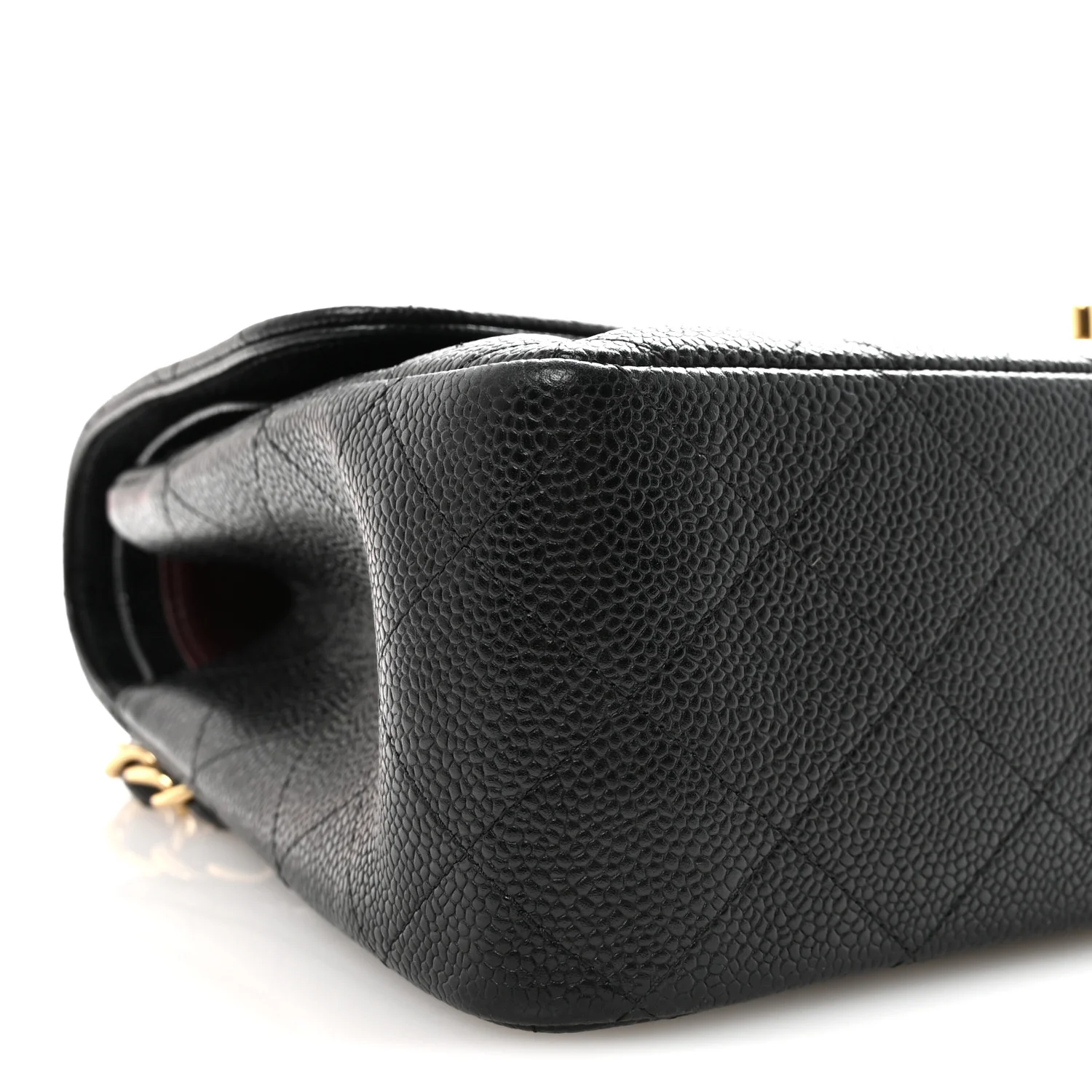 Caviar Quilted Jumbo Double Flap Black - Top Club