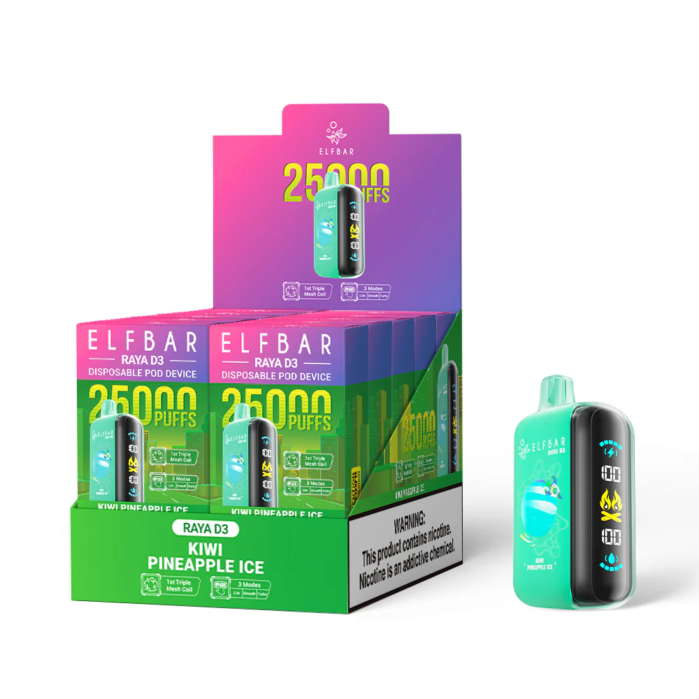 ELFBAR RAYA D3 Disposable Vape (All Flavours)
