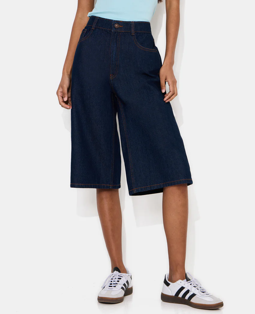 Pimkie Bermuda en jean long taille basse
