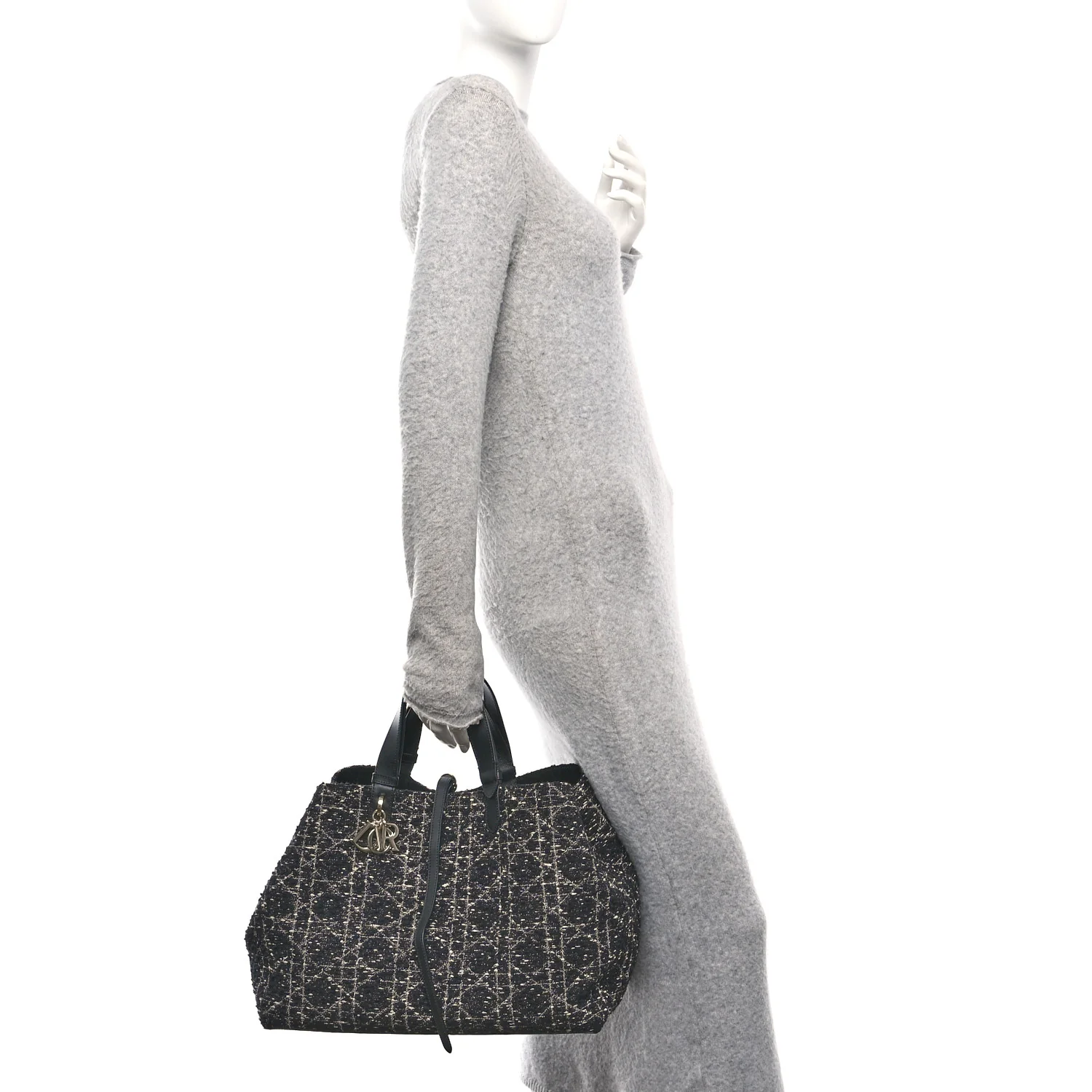 Tweed Cannage Large Toujours Black White - Top Club