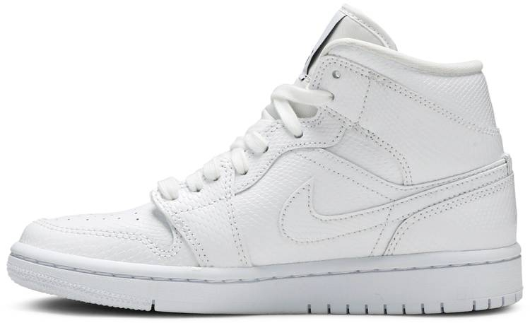 Air Jordan 1 Mid  White Snakeskin  BQ6472-110 - Sneaker Replica Workshop