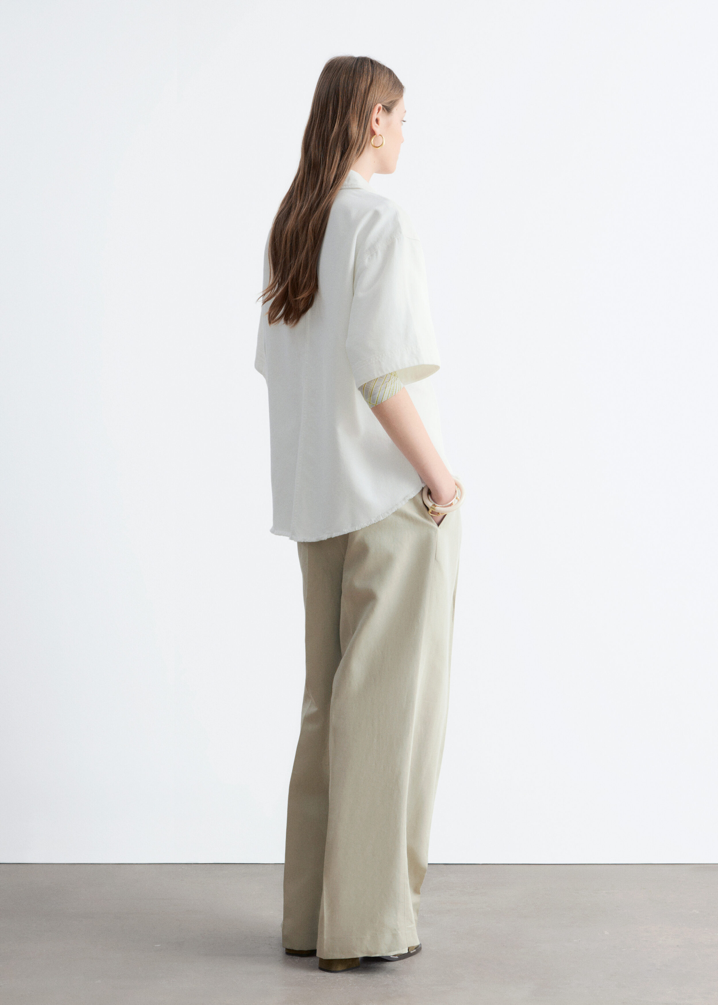 & Other Stories RELAXED SHORT-SLEEVE DENIM SHIRT