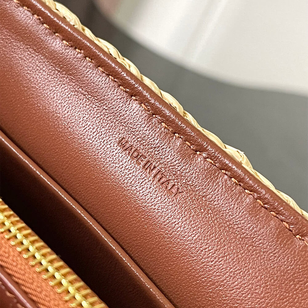 CELINE TEEN NINO BAG IN Raffia and calfskin(HIGH-END GRADE) - Top Club