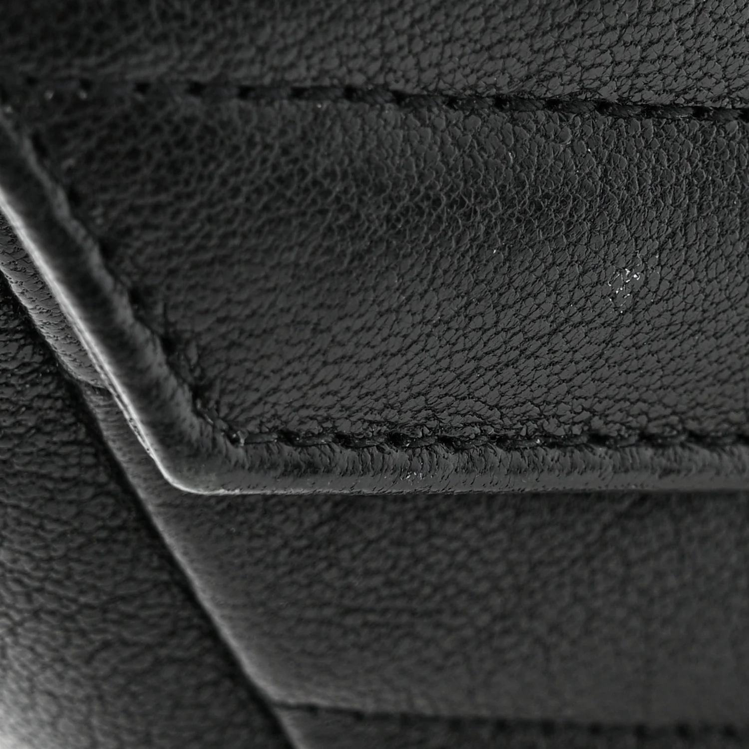Sheepskin Matelasse Chevron Monogram Mini College Bag Black - Top Club