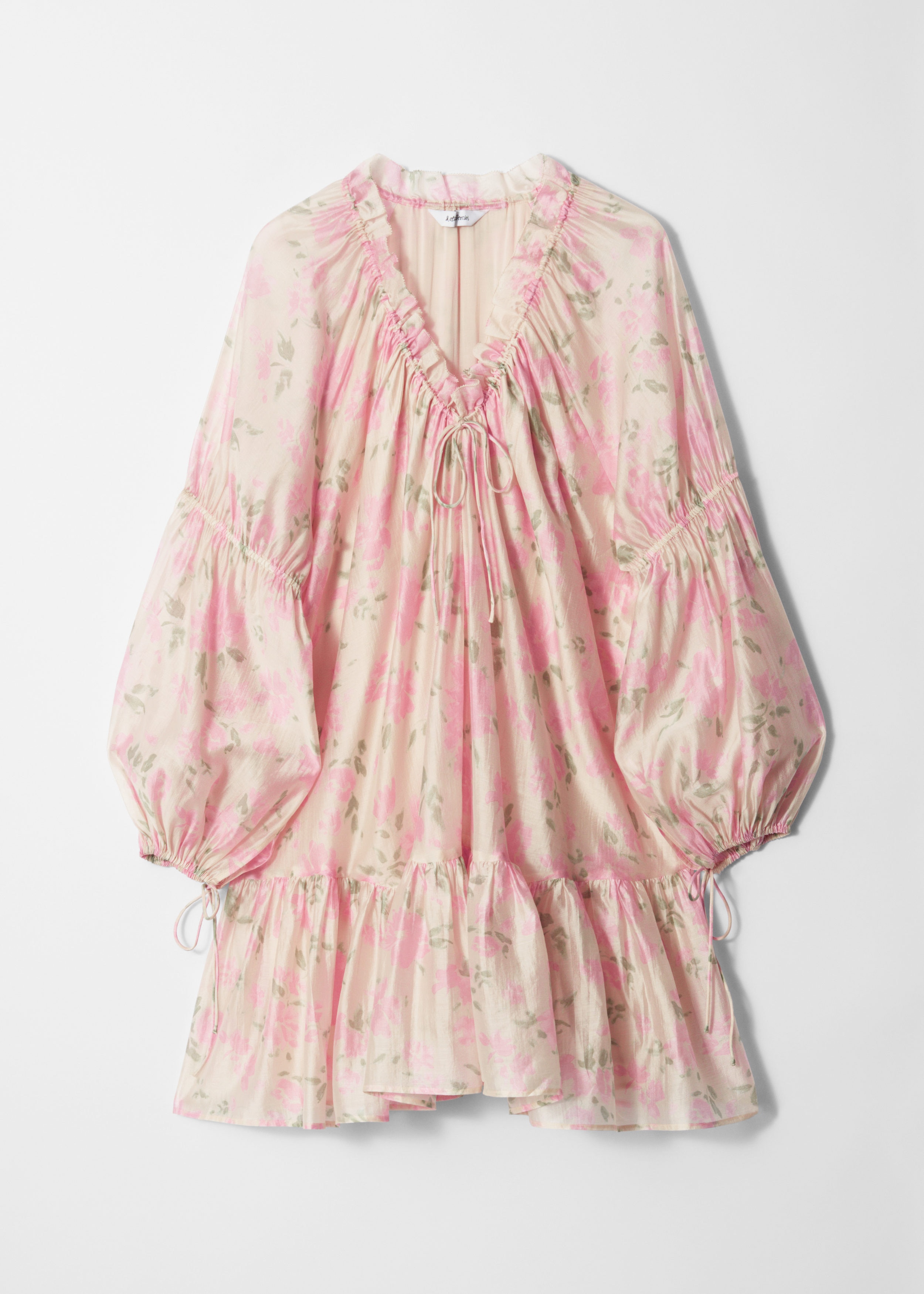 & Other Stories FLOUNCED MINI DRESS