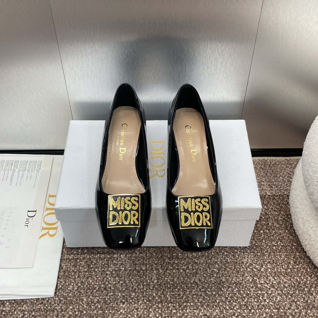 Dior KDV266VNI Miss Dior Pump Black Patent Calfskin D82966 - Sneaker Replica Workshop