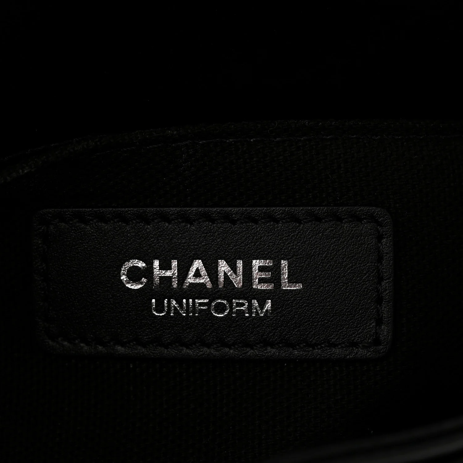 Calfskin Quilted CC Uniform Flap Belt Bag Black - Top Club
