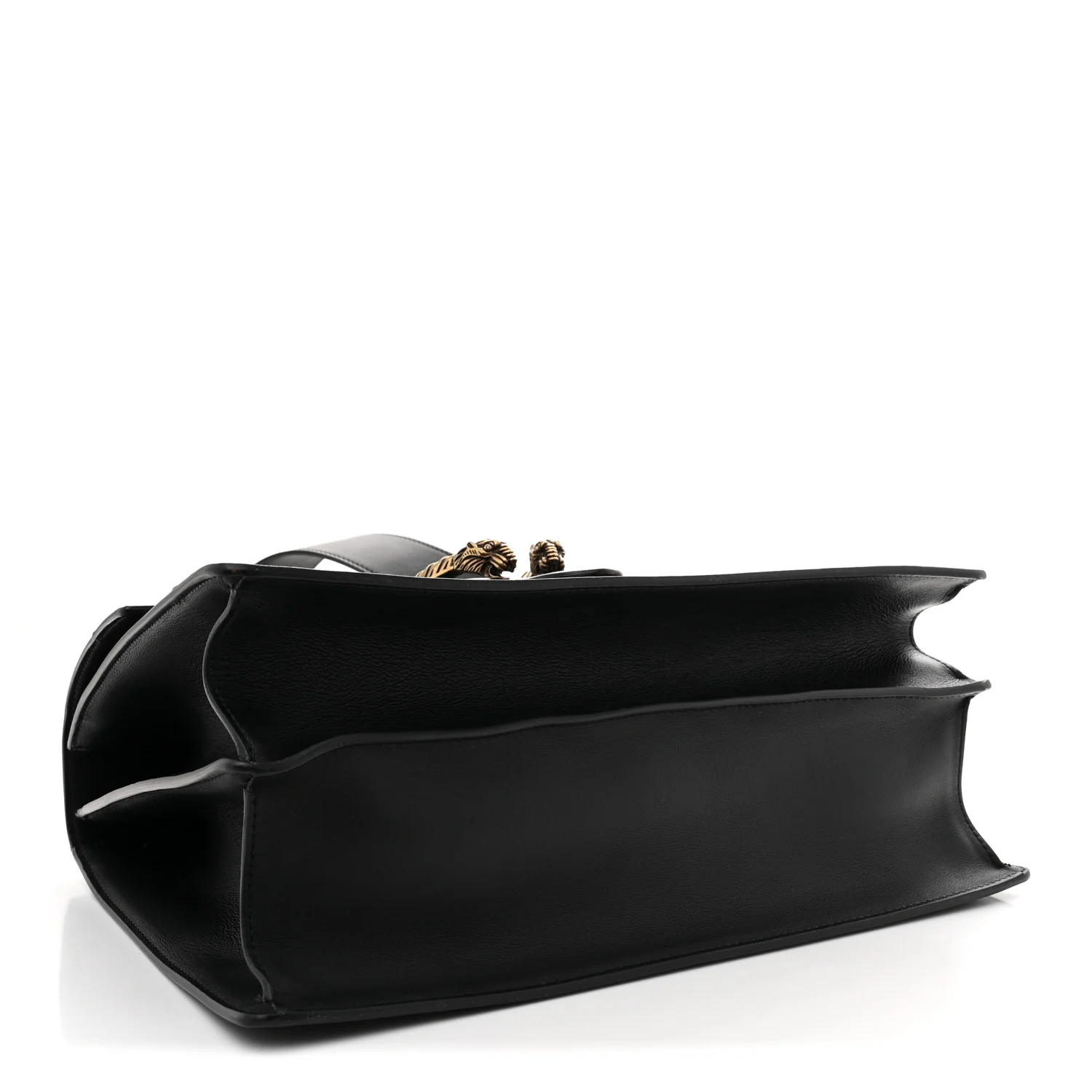 Calfskin Bamboo Web Large Dionysus Top Handle Bag Black Bright Evergreen Hibiscus Red - Top Club