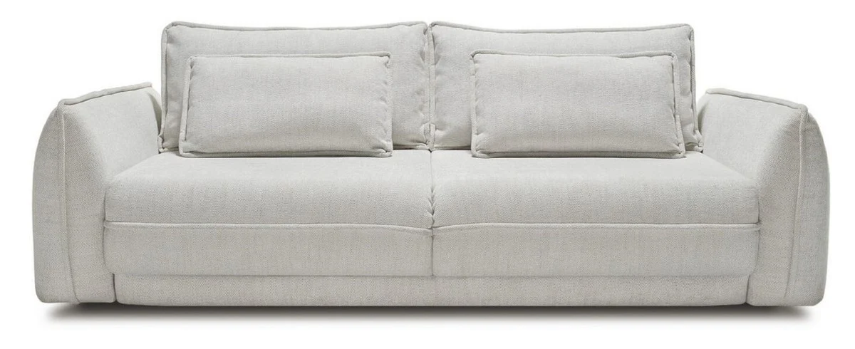 Luxury sofa gray 253 x 120 x H. 74 cm - Living room sofa with sleeping function - Living room furniture - Luxury furniture - Luxury interior