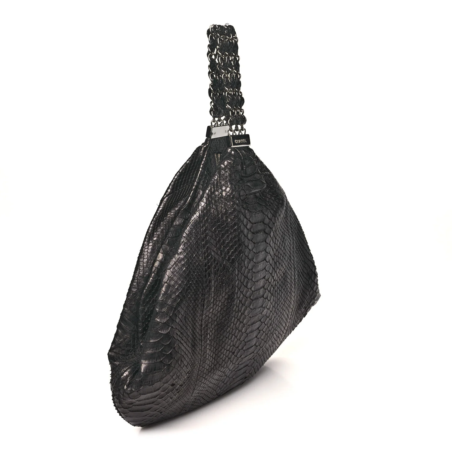 Snakeskin Rock and Chain Hobo Black - Top Club
