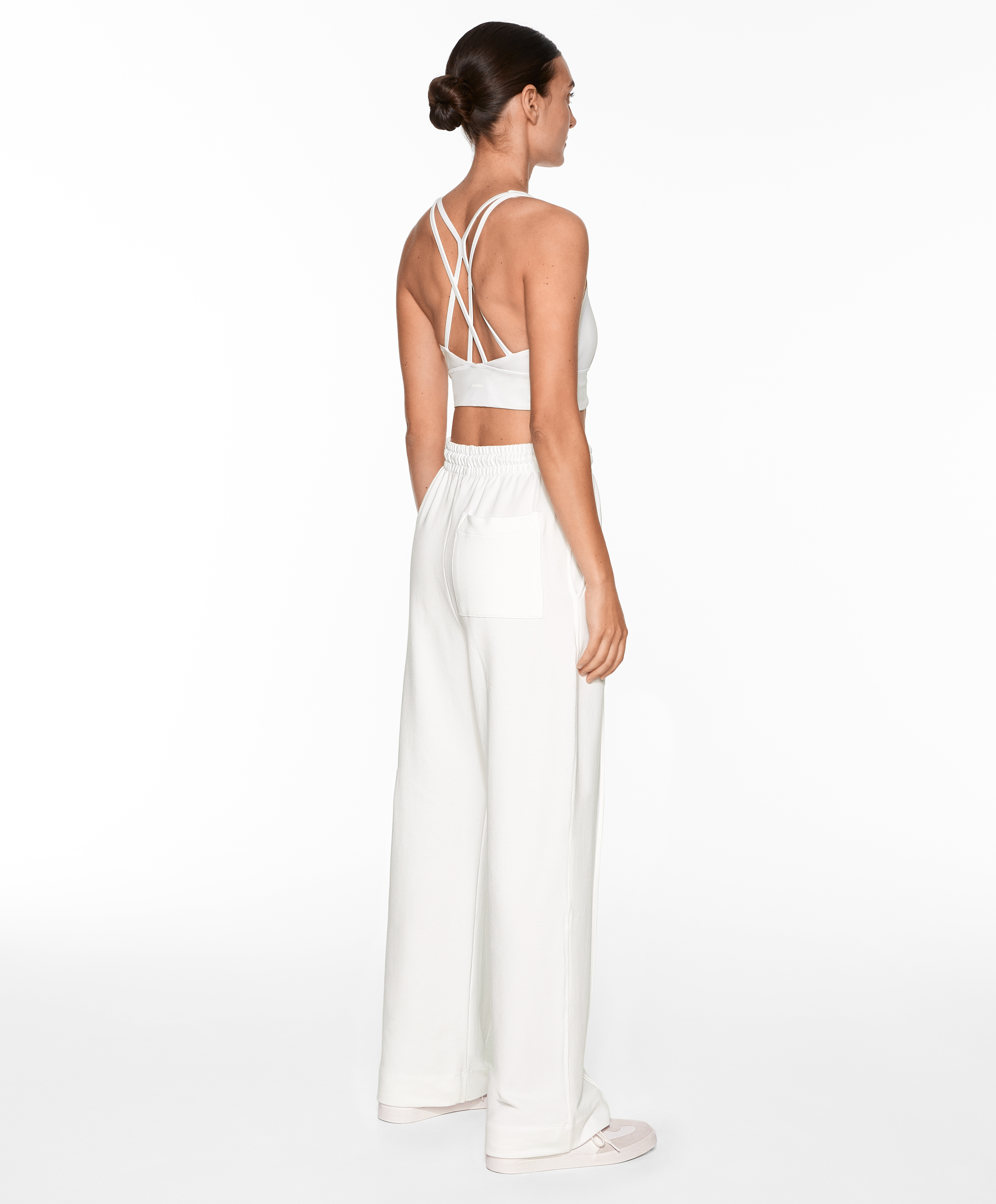 OYSHO Relaxed straight-leg trousers with cotton and modal