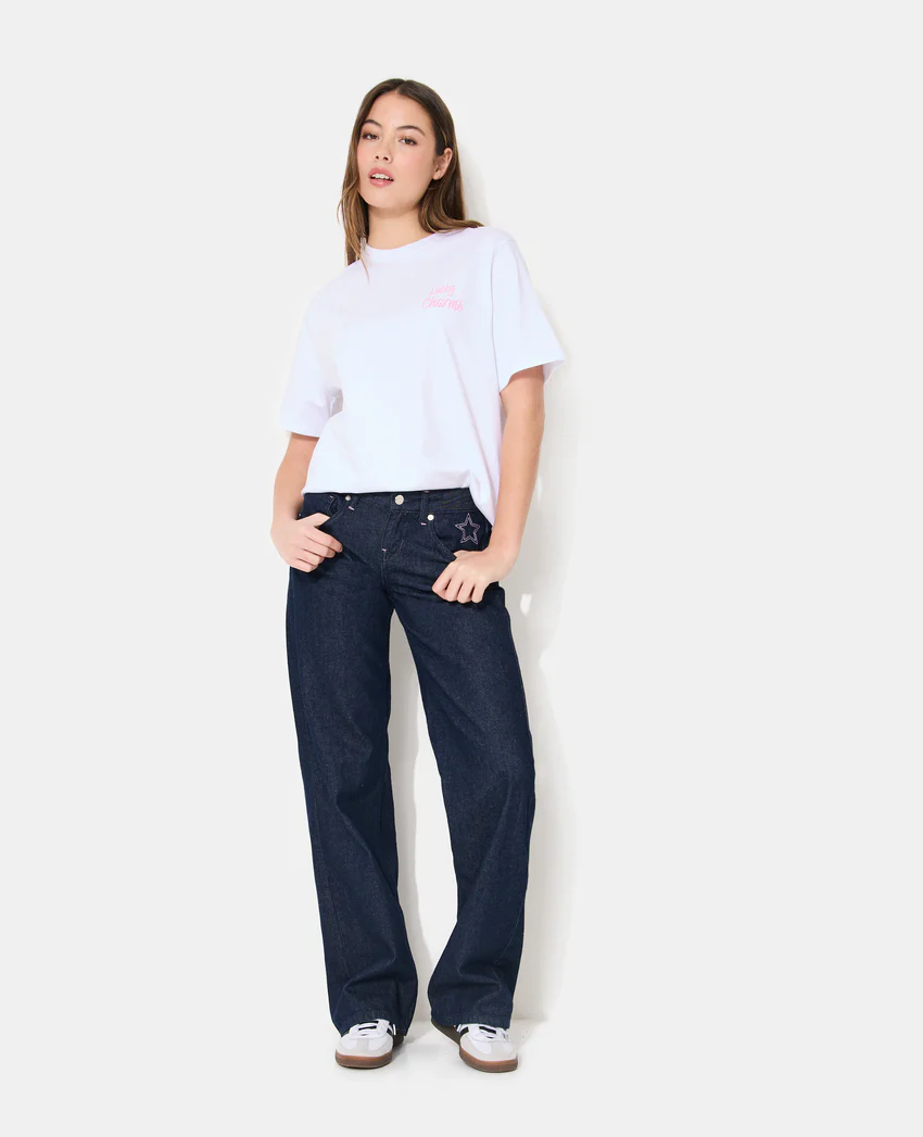 Pimkie T-shirt oversize avec print poitrine et dos
