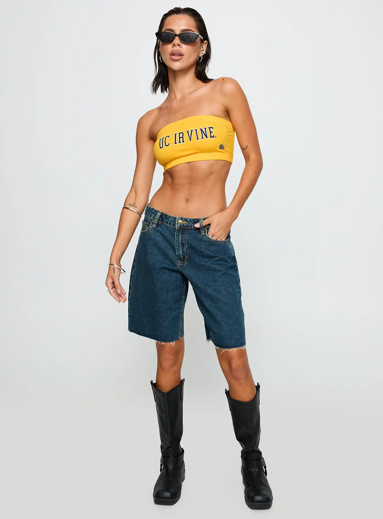 UC Irvine Bandeau Top Gold