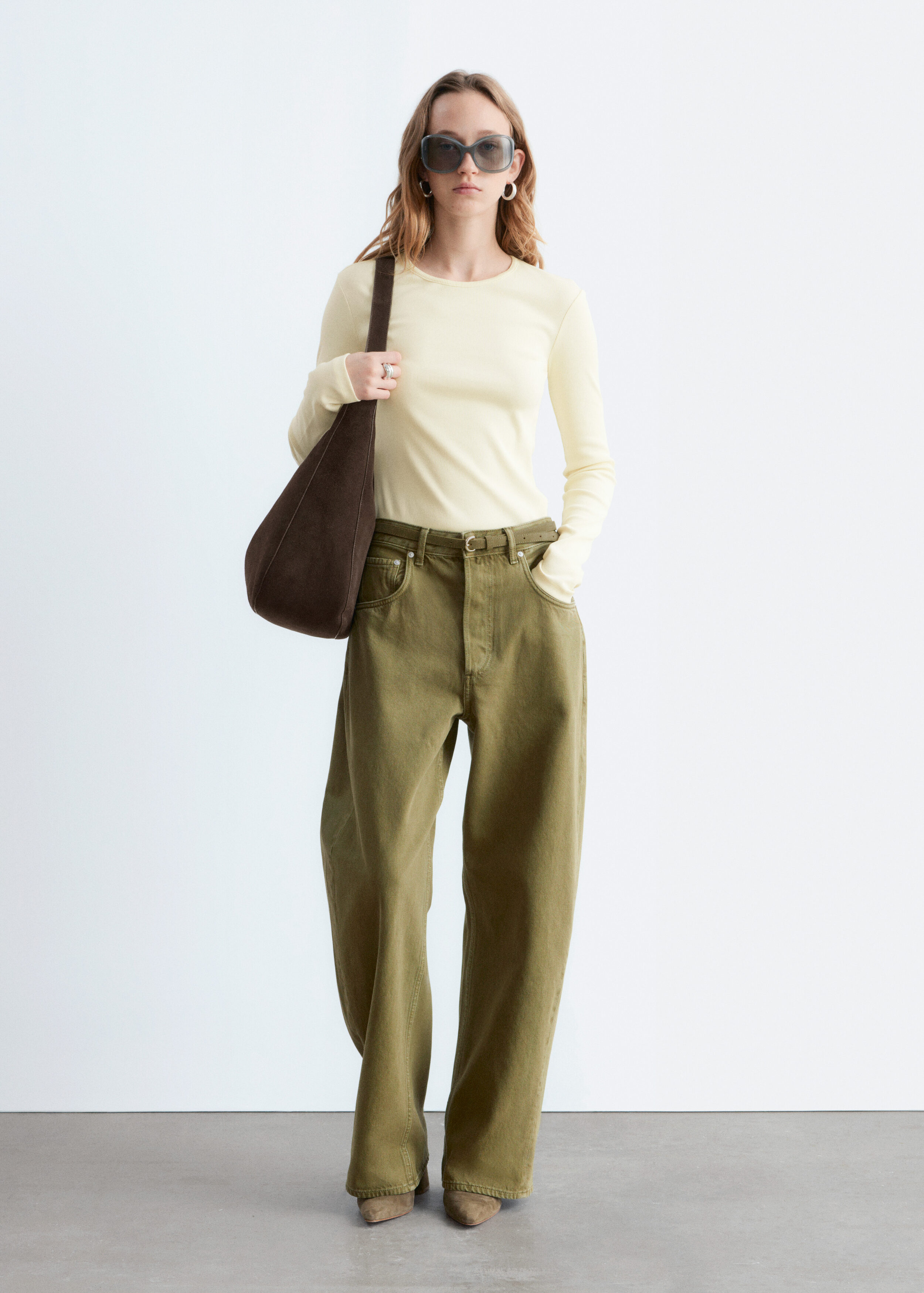 & Other Stories RIBBED LONG-SLEEVE TOP