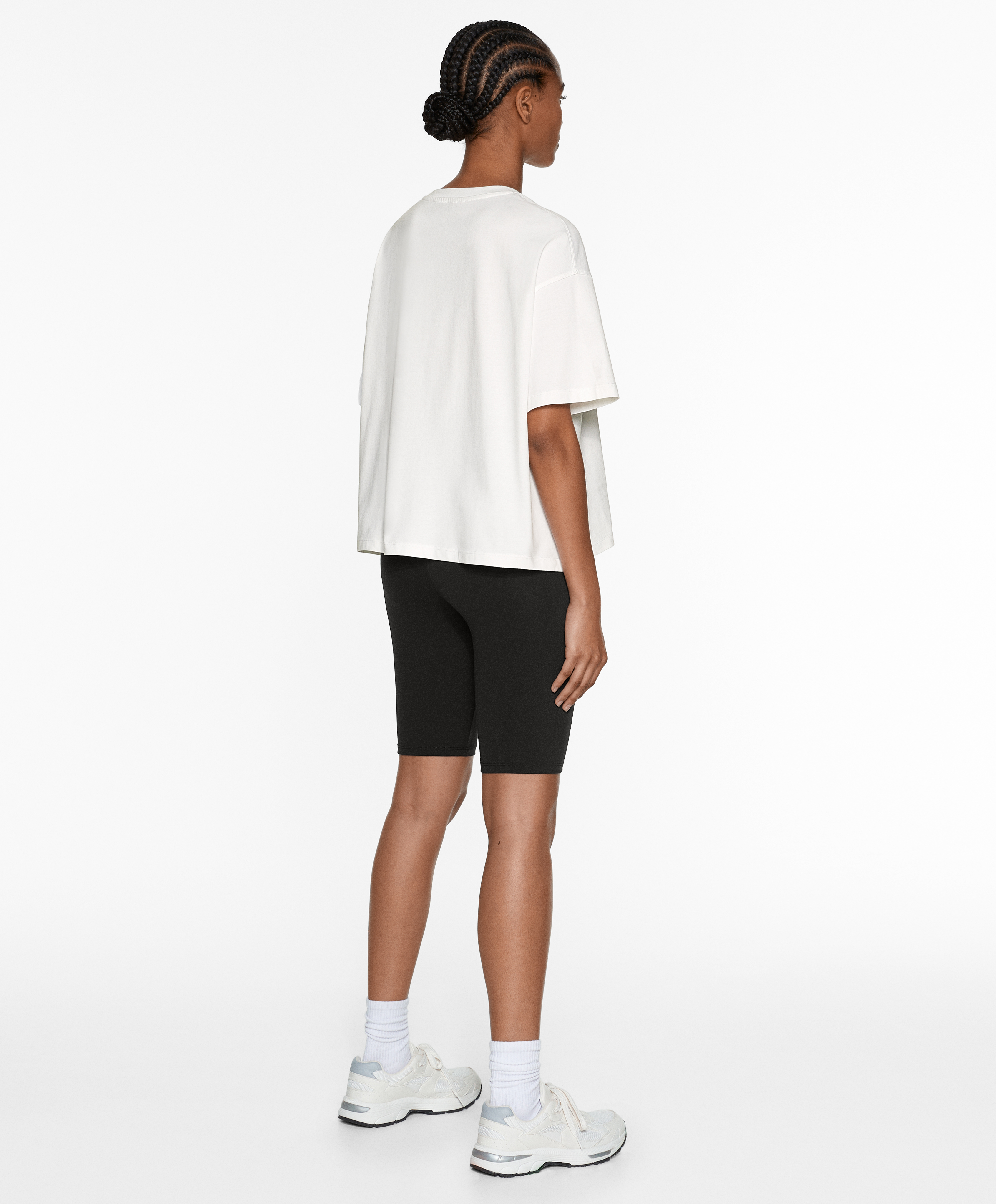 OYSHO 100% cotton short-sleeved T-shirt