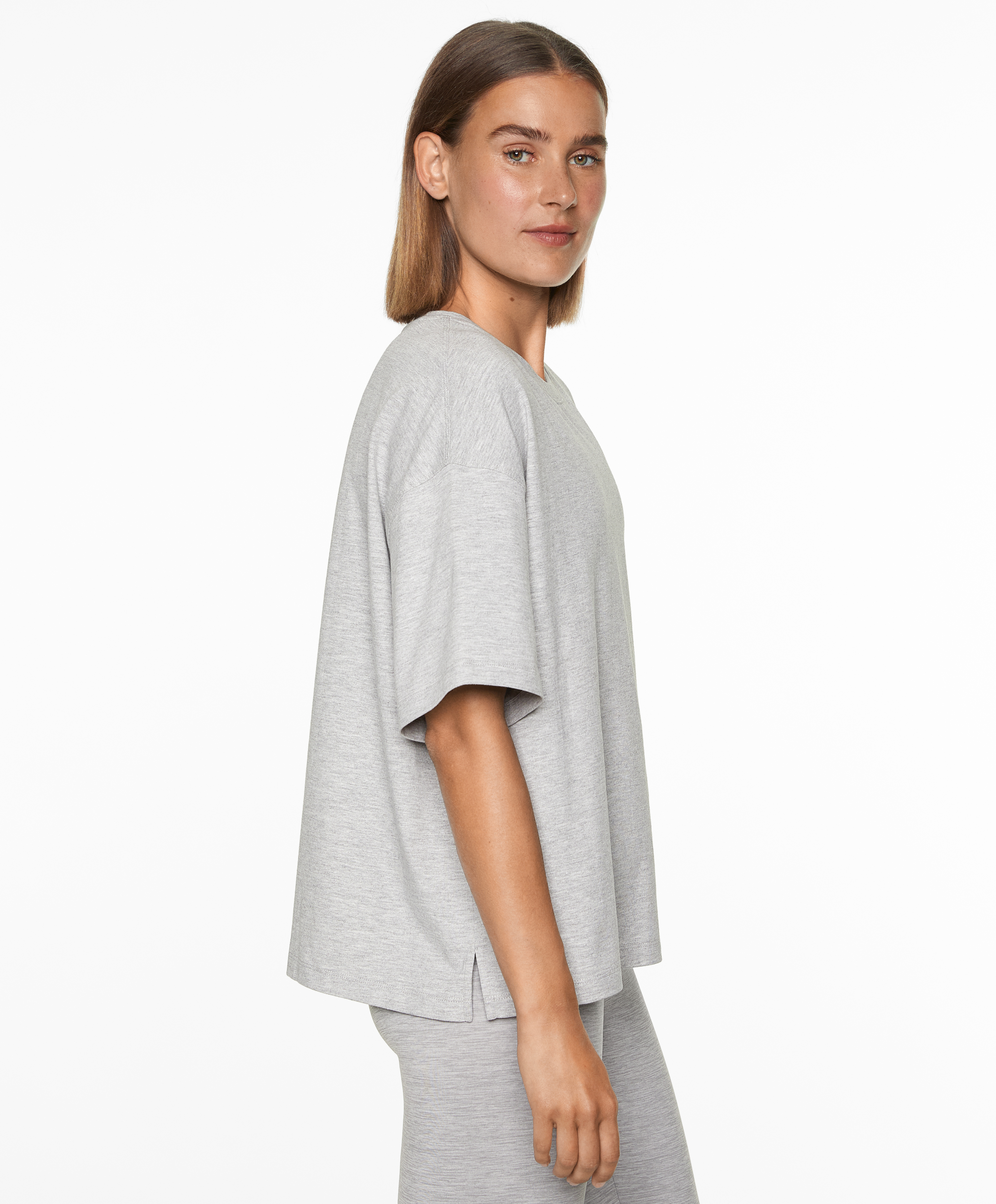 OYSHO Short sleeve cotton blend T-shirt