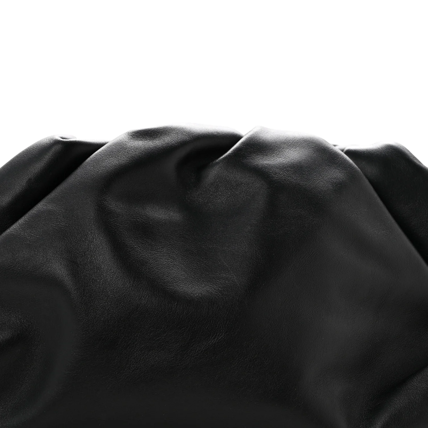 Smooth Butter Calf The Pouch Oversized Clutch Black - Top Club