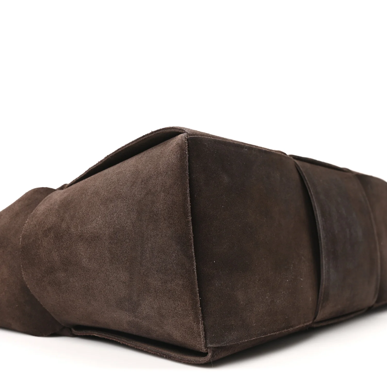 Suede Maxi Intrecciato Small Arco Tote Fondente - Top Club
