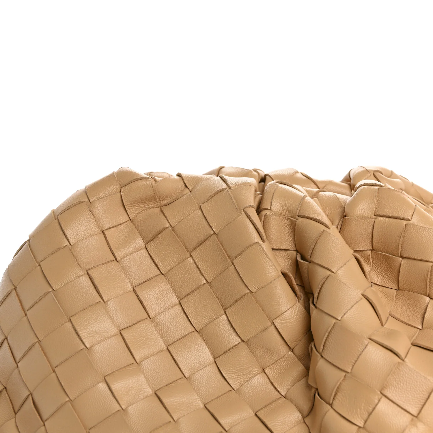 Nappa Maxi Intrecciato The Pouch Oversized Clutch Almond - Top Club