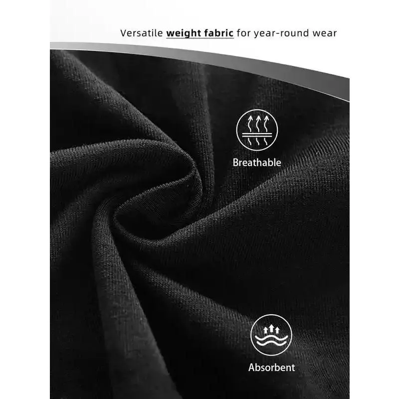1/2/3/4/5 Pack Men’s Heavyweight White Cotton Crew Neck T-Shirt, Classic Casual Streetwear Basic Top