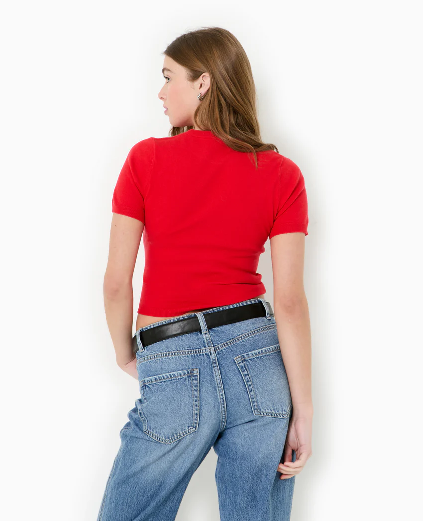 Pimkie Pull manches courtes en maille fine