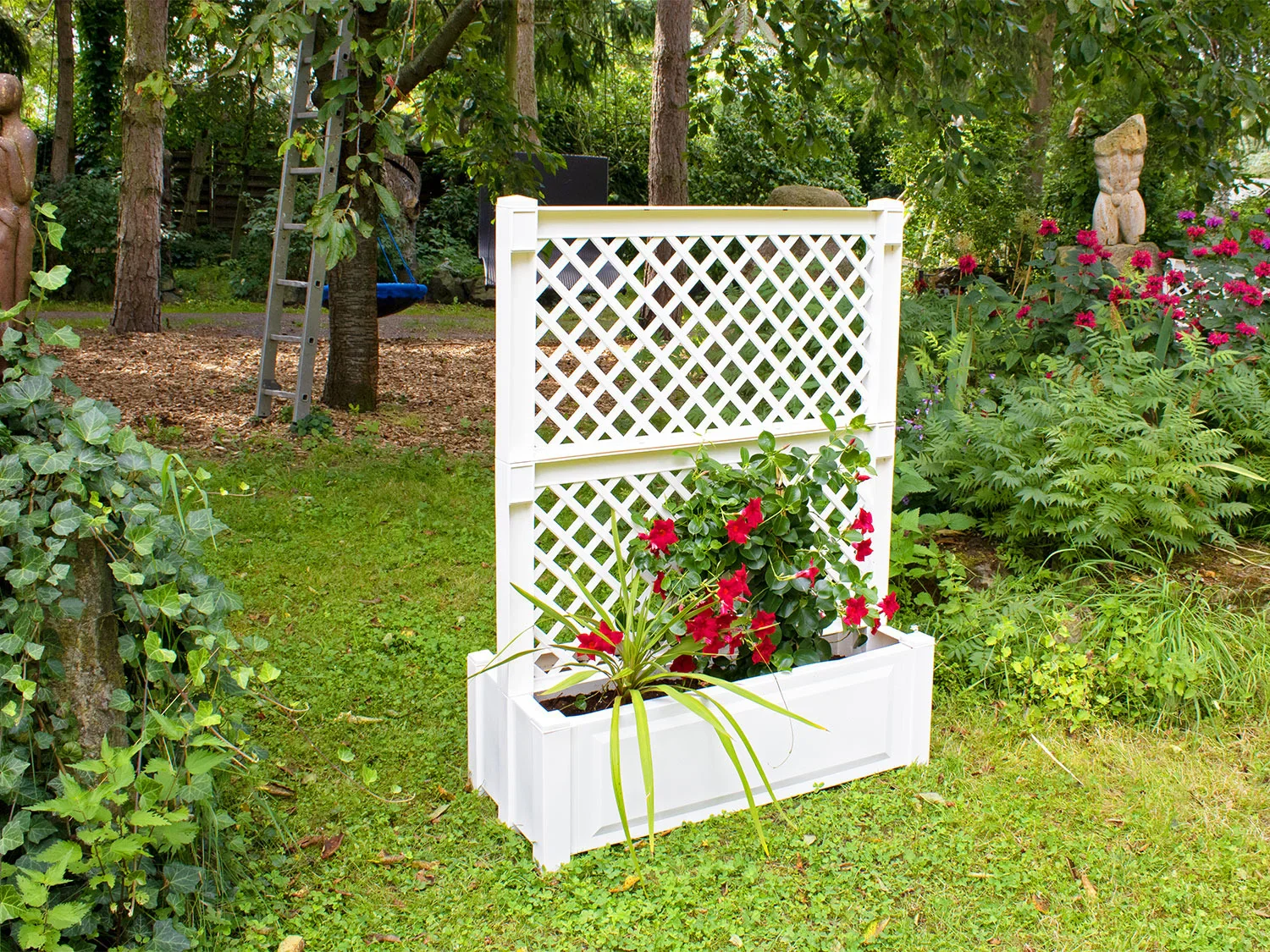 KHW Bac  plantes avec treillis central, l 100 x H 140 x P 43 cm, 110 L