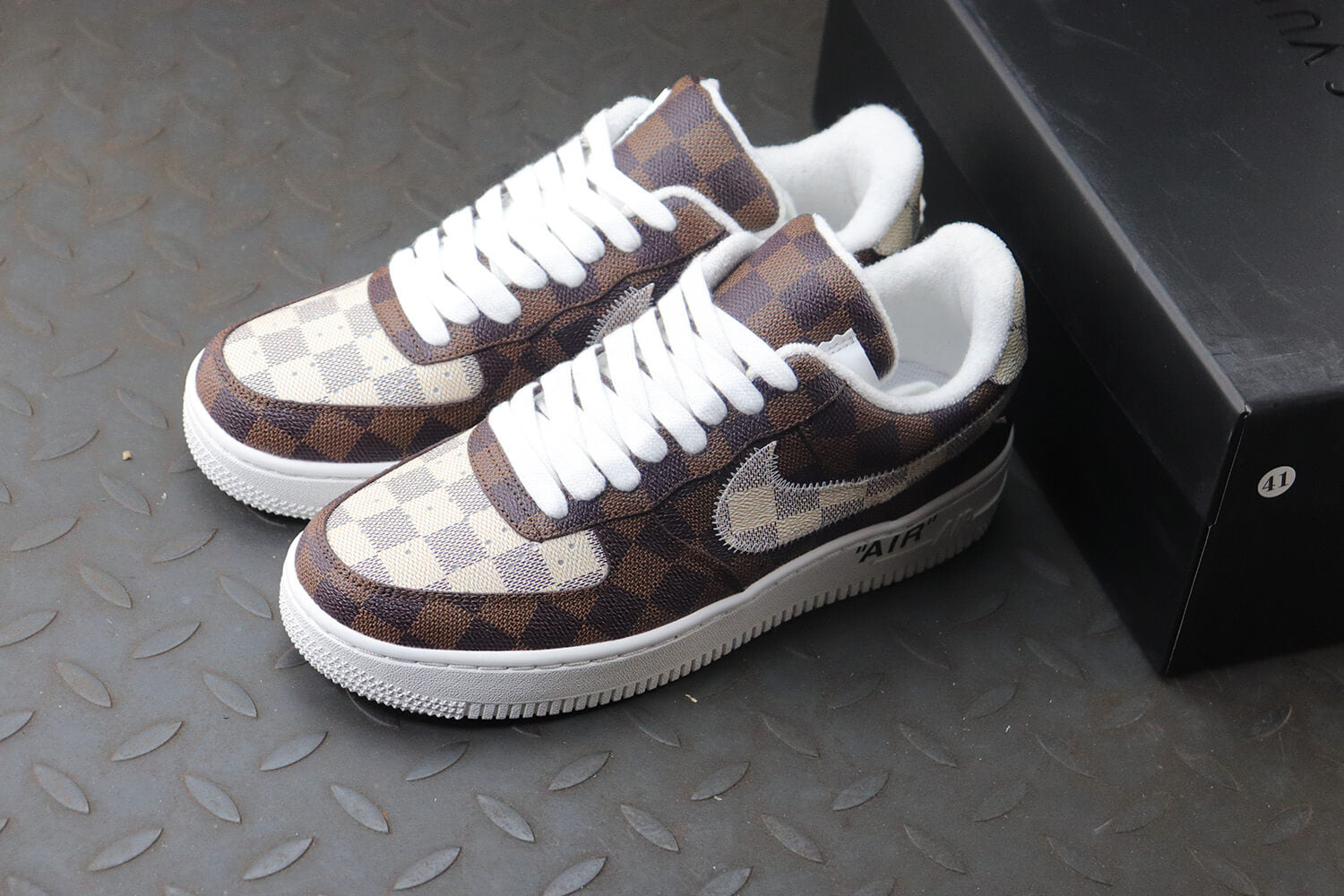 Louis Vuitton X Air Force 1 Low Brown Monogram Sneaker - Sneaker Replica Workshop