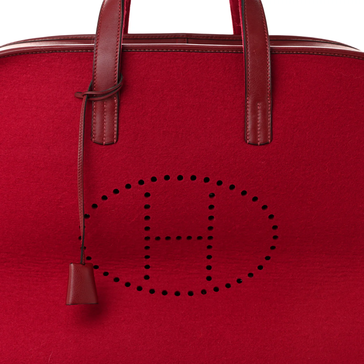 Felt Barenia Feu2Dou Travel Bag Rouge Vif Rouge H - Top Club