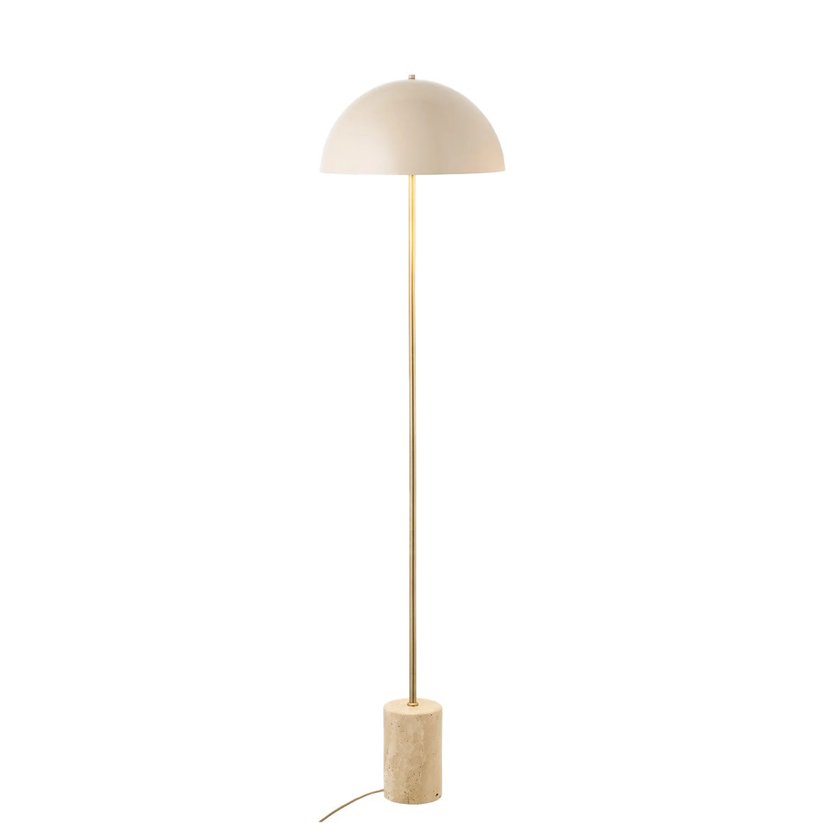 Vloerlamp Cheryl marmer zand Ø40 cm